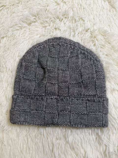 [Special Offer] L Checkered Wool Knit Hat Beanie