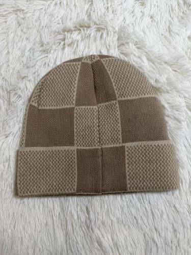 [Special Offer] L Checkered Wool Knit Hat Beanie