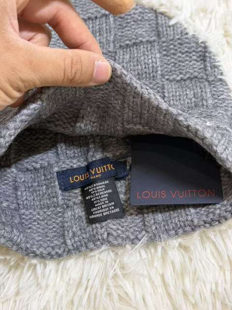 [Special Offer] L Checkered Wool Knit Hat Beanie