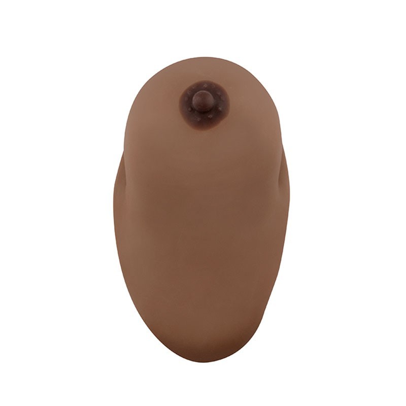 Silicone Breast Model for Education, Dark Brown