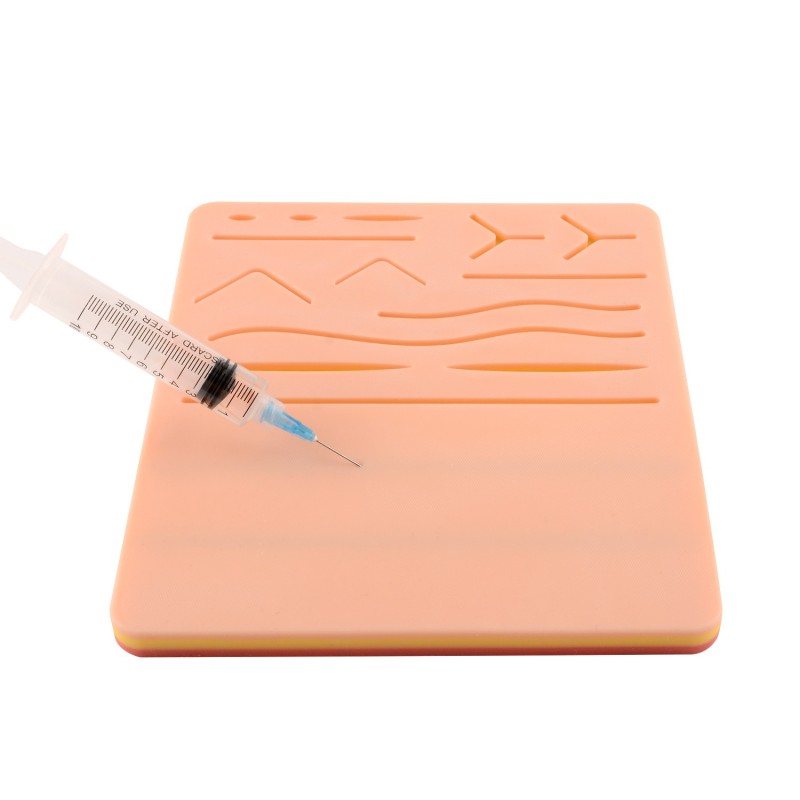 2 in 1 Suture Practice & Injection Training Pad