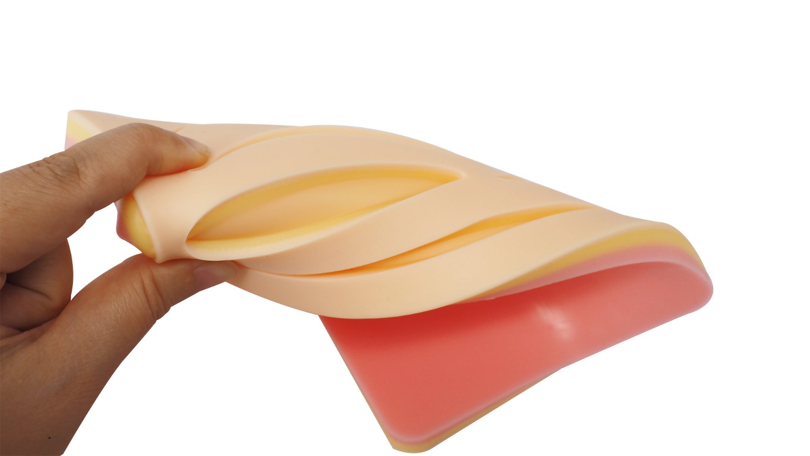 Standard Silicone Suture Training Pad with Wounds