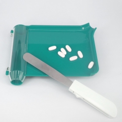 Plastic Pill Counter Tray With Spatula