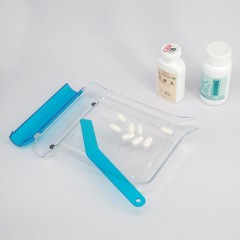 Transparent Counting Tray w/ L Spatula for Pharmacy