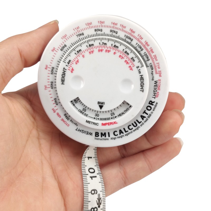 Customizable Pocket BMI Tape Measure 150CM for Body Measurement