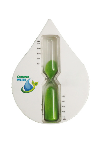 5 Minutes Drop Shape Plastic Shower Sand Timer