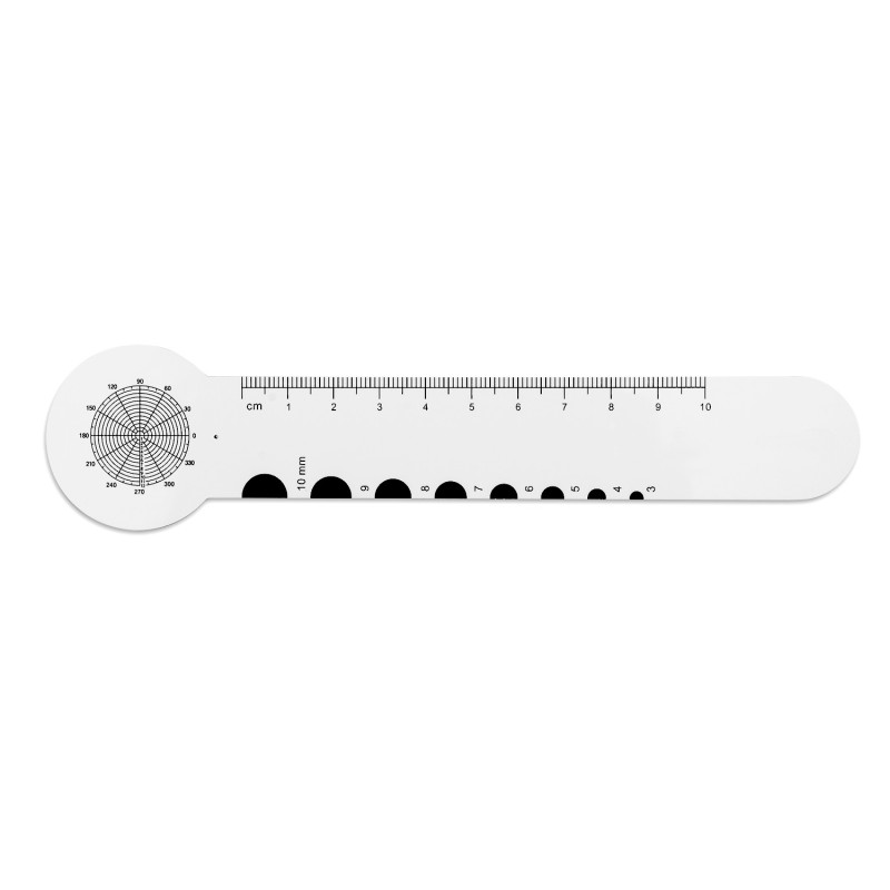 Simple PD Ruler with Circle Eye Occluder