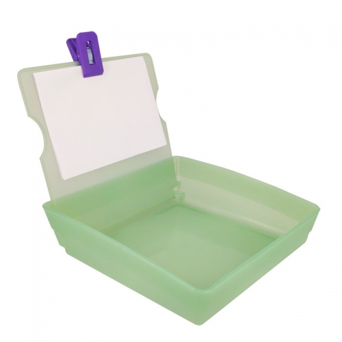 Dental Lab Working Case Pan Plastic Container Tray with Clip