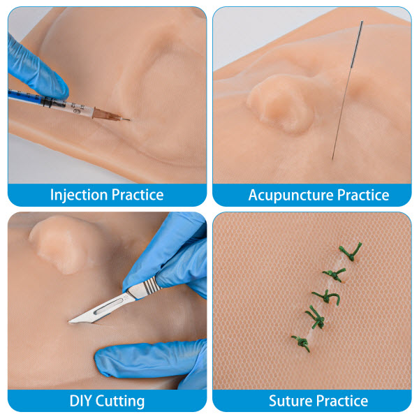 face pad for suture injection acupuncture practice