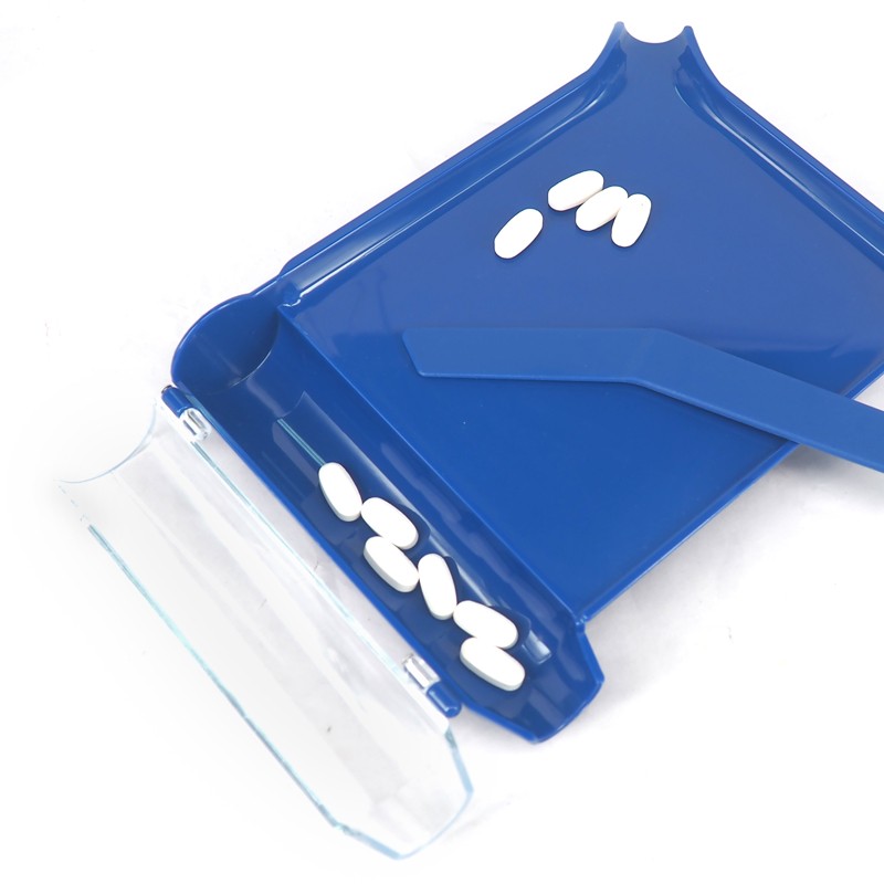 Right Handed Pill Sorting Tray w/ Spatula (L Shape)