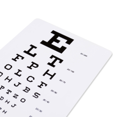 Printable Snellen Eye Test Chart, 6 Feet, Plastic