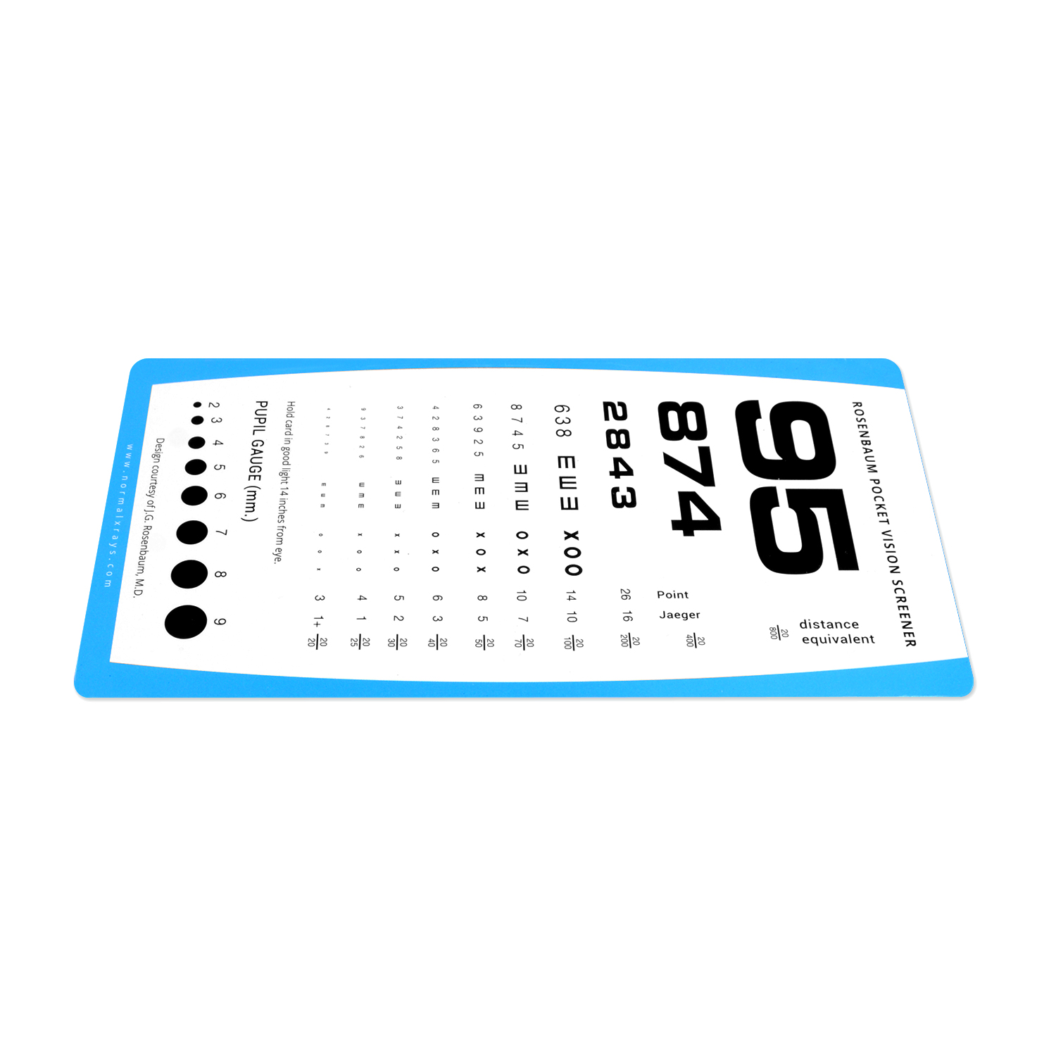 Pocket Size Visual Acuity Eye Vision Test Chart Snellen Eye Chart - China Vision  Test Chart, Visual Acuity Chart