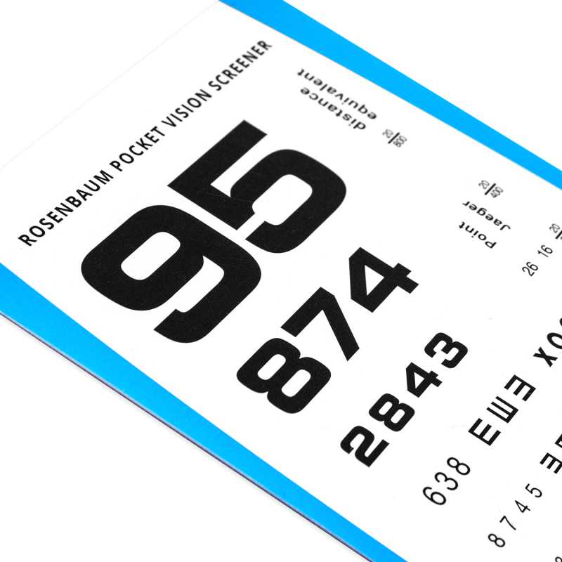 Pocket Size Visual Acuity Eye Vision Test Chart Snellen Eye Chart - China Vision  Test Chart, Visual Acuity Chart