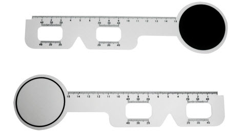 Personalised PD Ruler with Eye Occluder 2 in 1