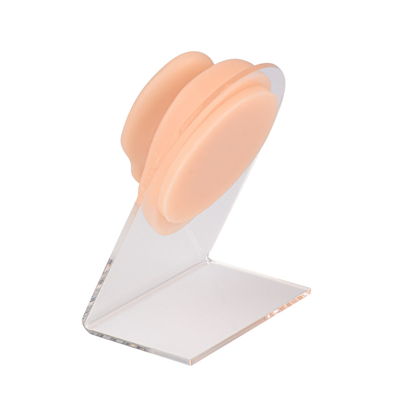 Piercing Silicone Ear Practice Model with Display Stand