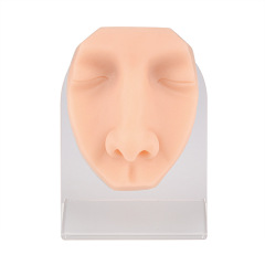 Silicone Nose Piercing & Display Model with Stand