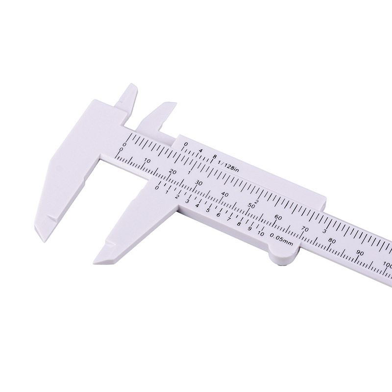 Plastic Vernier Caliper Gauge - Double Scale, Color Custom, Mini