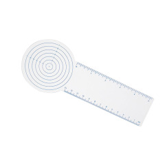 2 in 1 Wound Measurement & Plastic Straight Ruler