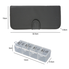 Pill Box Pharmacy with PU Leather Case