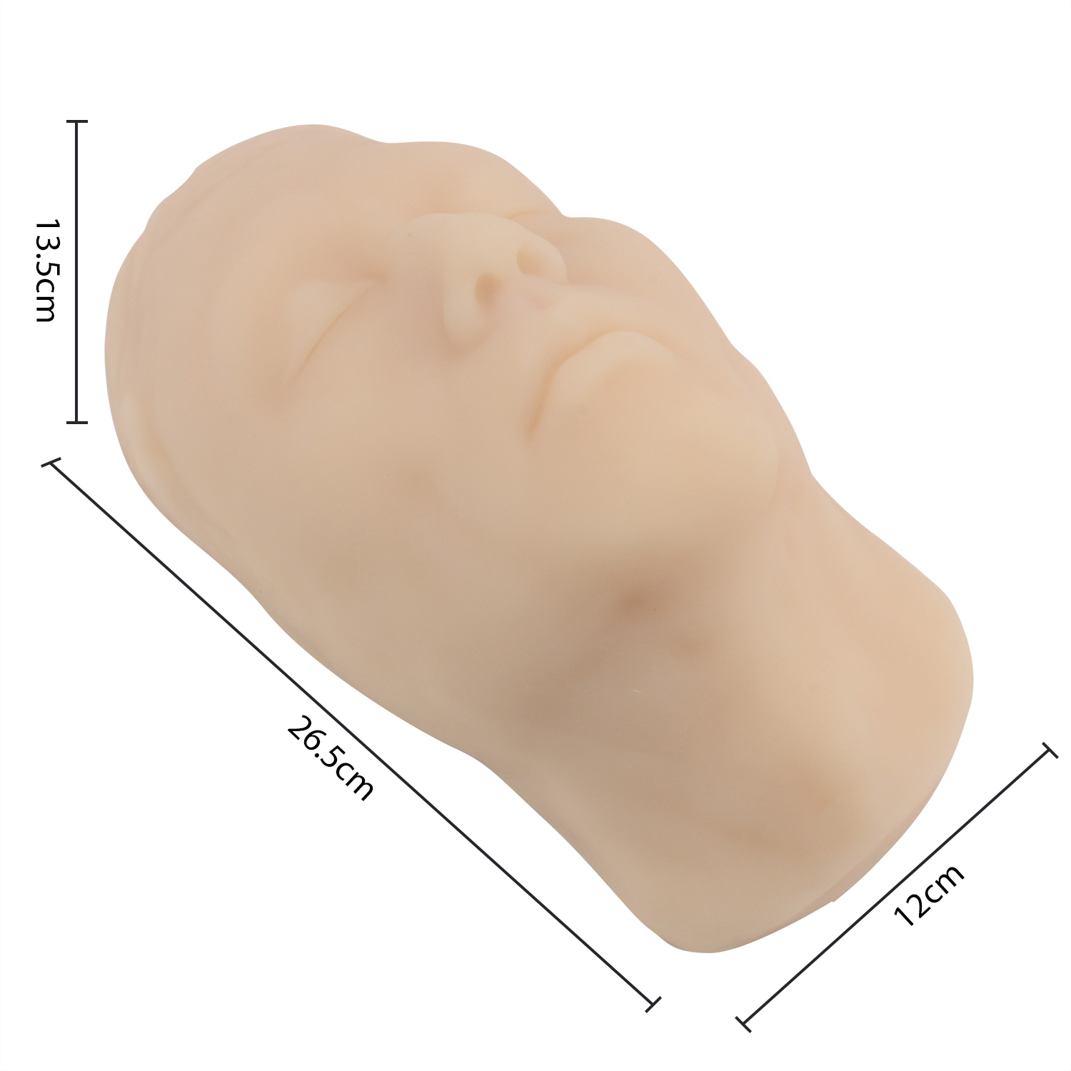 Silicone Mannequin Face Injection Training Model with Bone Inside