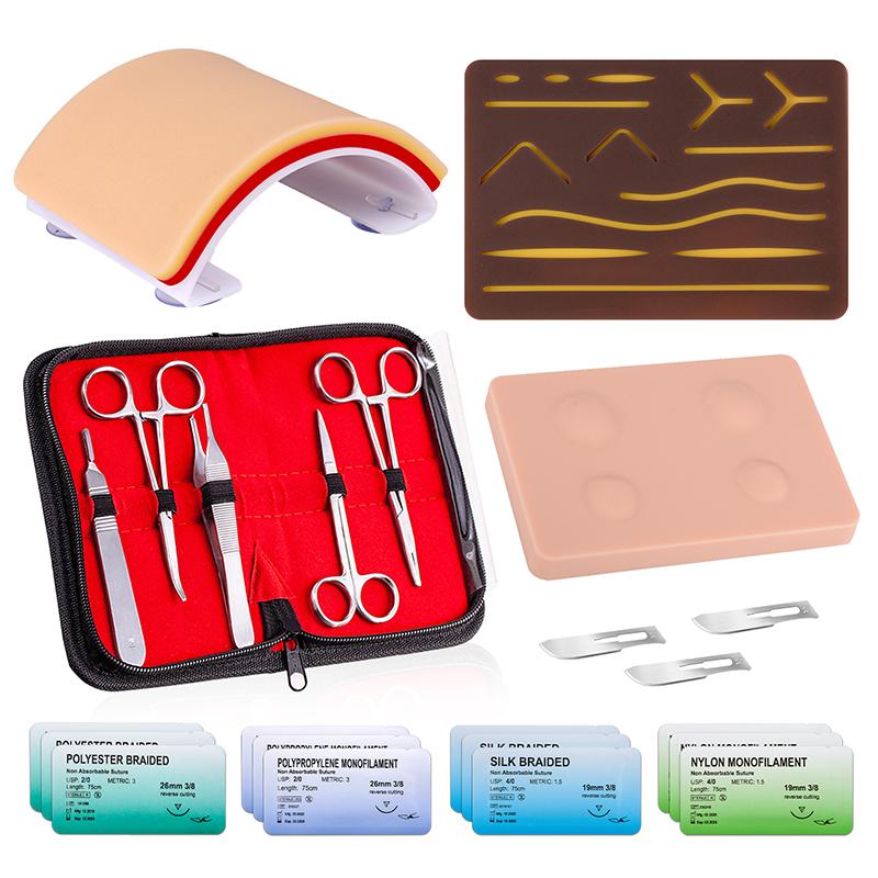 Practice Suture Kit w/Pad Medical Veterinary 59 Pcs