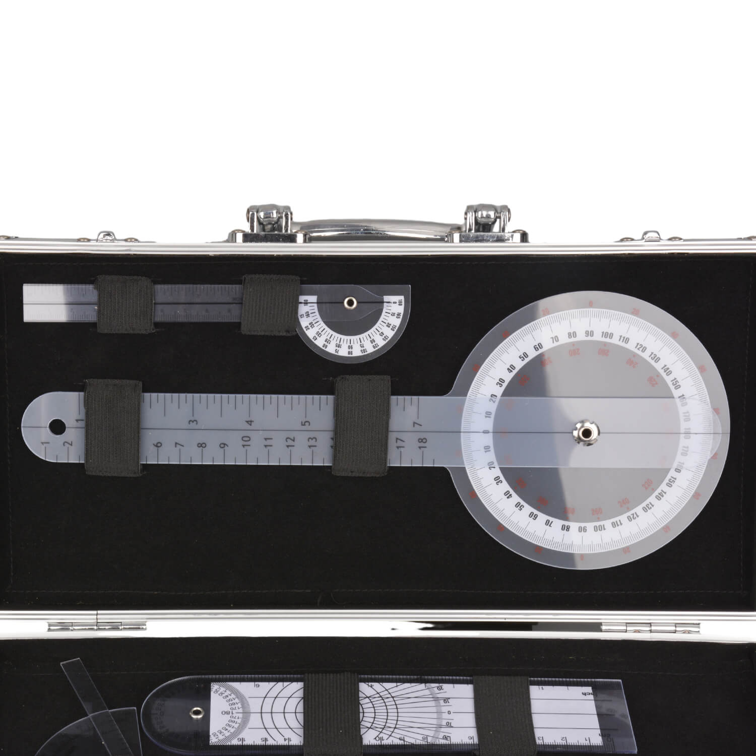 5 Pieces Goniometer Set with Premium Metal Box