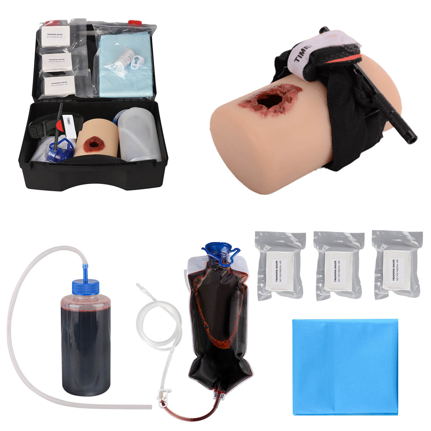 GSW Wound Bleeding Tourniquet Trainer Kit