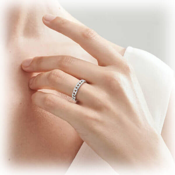 【Tiffany&amp;Co.】Tiffany T True Narrow Ring ティファニー コピー ティファニーT トゥルー ナロー リングM6A6588