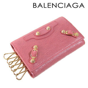 バレンシアガ BALENCIAGAコピー キーケース ローズピンク ジャイアントオオサカ ライトゴールド 285377 D940G 6610