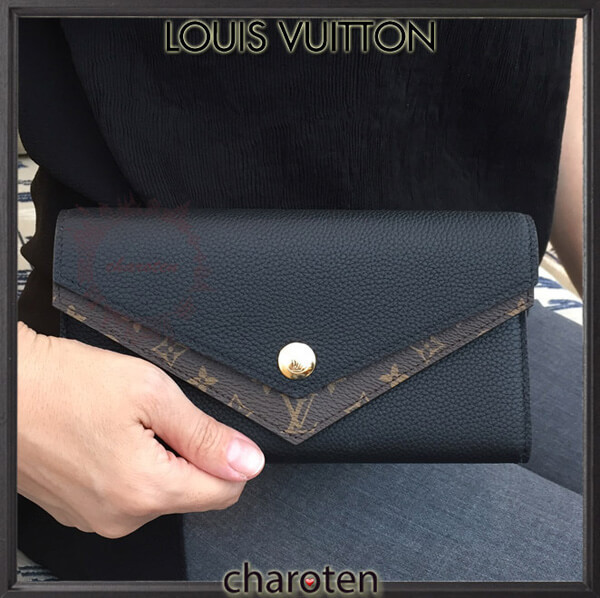 18SS《Louis vuitton ルイヴィトンスーパーコピー》 ポルトフォィユ ドゥブルV カーフ&amp;モノグラム M64319