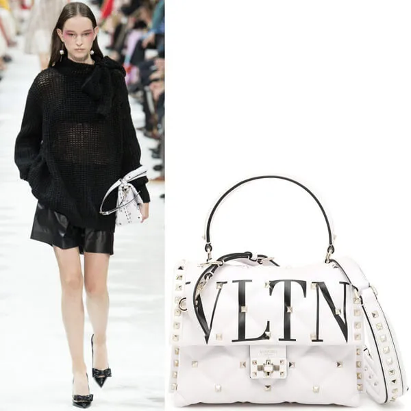 VALENTINO GARAVANI キャンディスタッズハンドバッグ 9072617