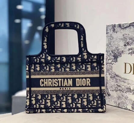 入手困難！ Dior オブリーク コピー トートバッグ Mini Book Tote Oblique☆3種 M1271ZRIW