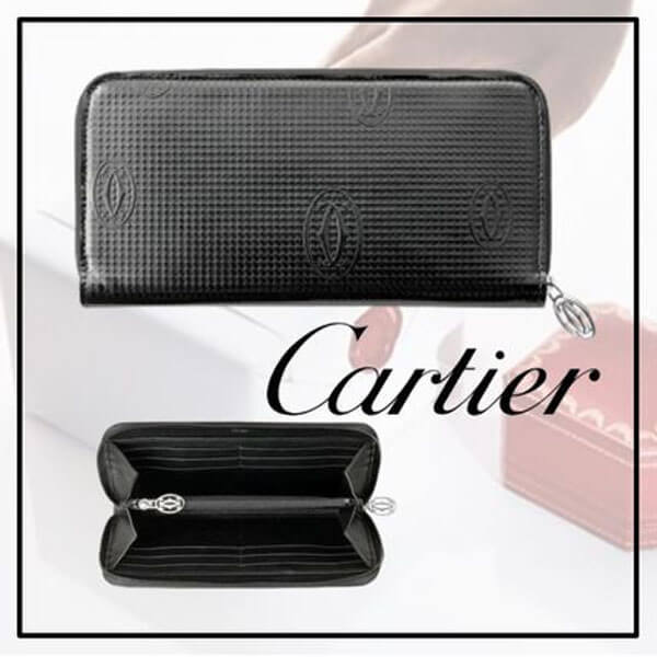 【Cartier】偽物日本未発売 インターナショナルウォレット ブラックLkd6
