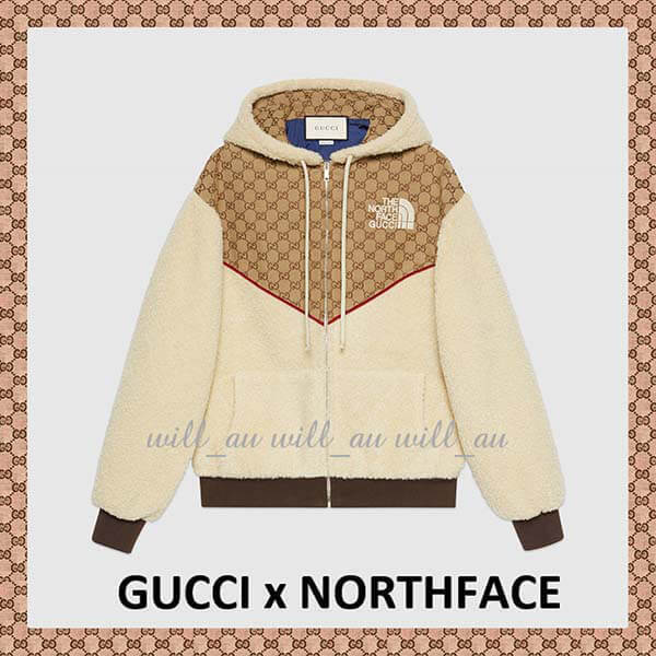 GUCCI x NORTH FACEコラボ★フリース偽物