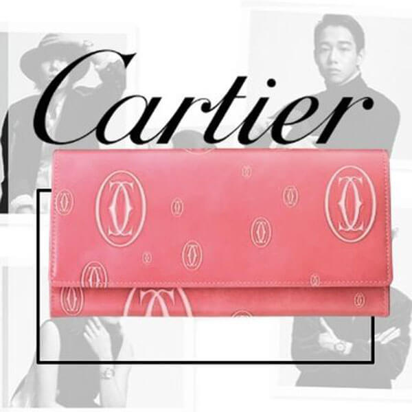 【Cartier】コピー日本未発売 インターナショナルウォレット ピンクLkd38