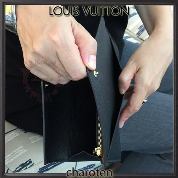 18SS《Louis vuitton ルイヴィトンスーパーコピー》 ポルトフォィユ ドゥブルV カーフ&amp;モノグラム M64319