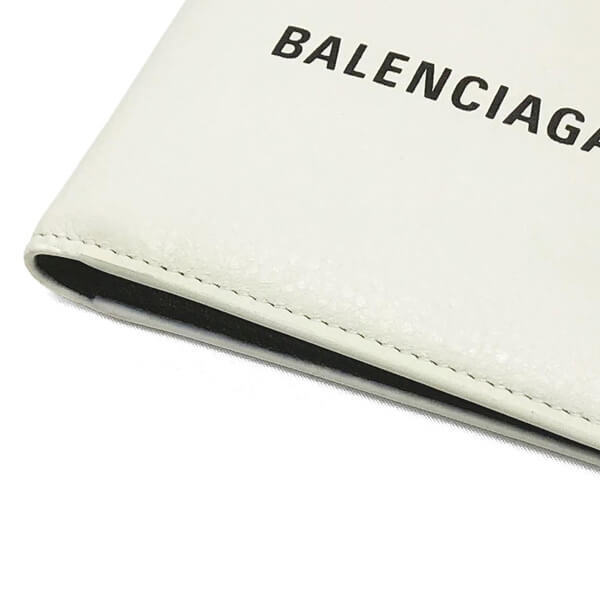 BALENCIAGA バレンシアガコピー 二つ折り財布 小銭入れ無し 485108 DLQHN 9060 ホワイト