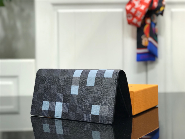 ルイヴィトン偽物ポルトフォイユ ブラザ N601632 ダミエ グラフィットブラザ ウォレット