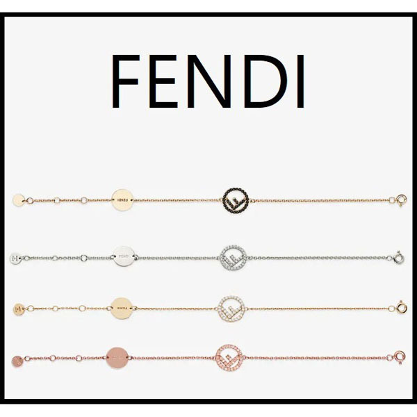 人気急上昇【FENDI】コピーロゴモチーフ チェーンブレスレット4色W3735