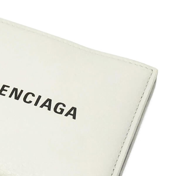 BALENCIAGA バレンシアガコピー 二つ折り財布 小銭入れ無し 485108 DLQHN 9060 ホワイト