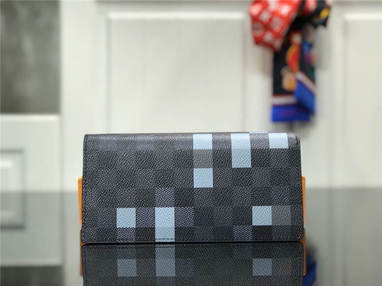 ルイヴィトン偽物ポルトフォイユ ブラザ N601632 ダミエ グラフィットブラザ ウォレット