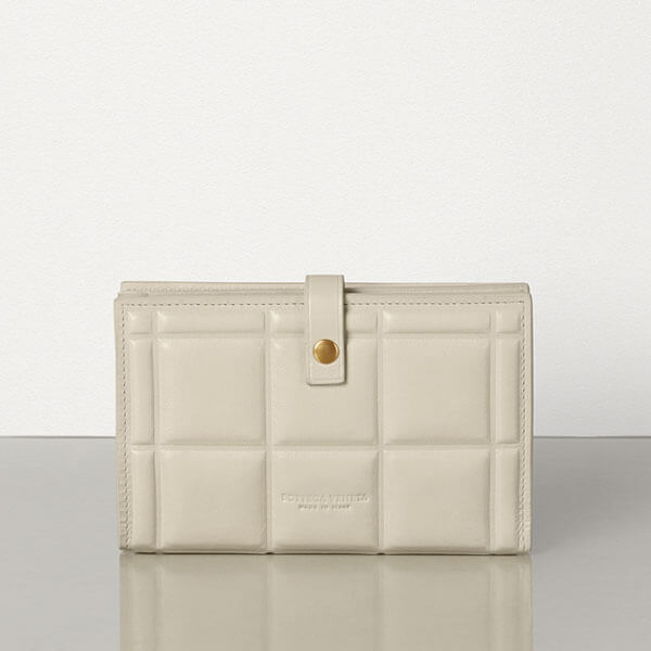 Bottega Veneta★コピーパッド入り★格子柄二つ折り ミニウォレットWBV15