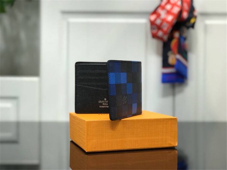 ルイヴィトンスーパーコピー ポルトフォイユ スレンダー ダミエブルー 財布 N60180