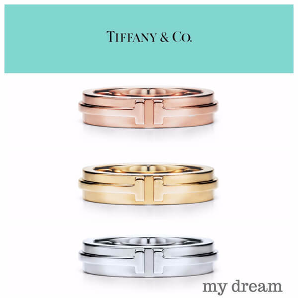 ティファニー コピー【Tiffany &amp;amp; Co】TIFFANY T Two Narrow Ring in 18k GoldM6A6583