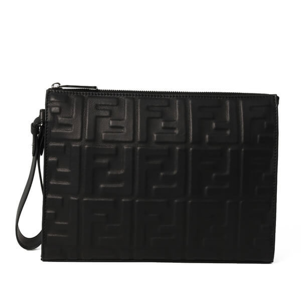 FENDI　FF Embossed Clutchスーパーコピー2011201234A2