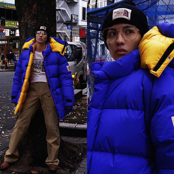 歴史的コラボ入手困難!GUCCI×THE NORTH FACE BLUE DOWN JACKET