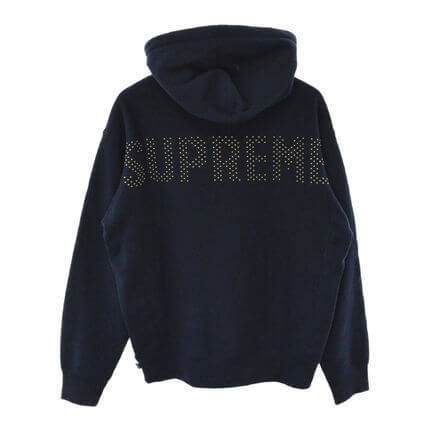 supremeパーカー偽物 コムデギャルソン パーカー Studded Hooded Sweatshirt 20E21C9