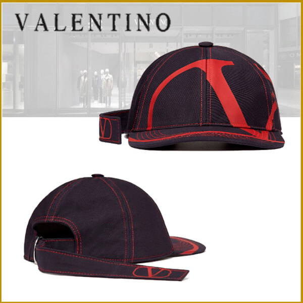 ヴァレンティノ キャップ 偽物 VALENTINO GARAVANI Vロゴ ベースボールキャップ SY2HDA05YDSI52