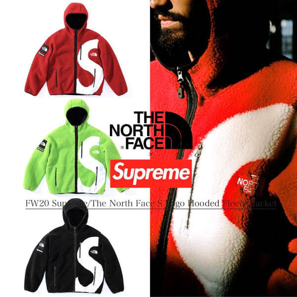 FW20 Supreme The North Face S Logoコピー Hooded Fleece JacketND952