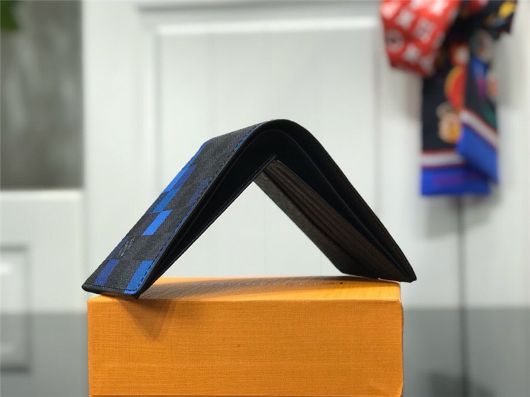 ルイヴィトンスーパーコピー ポルトフォイユ スレンダー ダミエブルー 財布 N60180